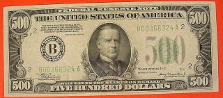 Gorgeous 1934a $500 York Five Hundred Dollar Bill Fr.  2202 366324a