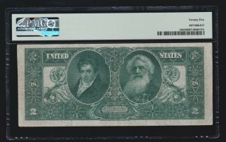 US 1896 $2 Education Silver Certificate FR 248 PMG 25 VF (493) 2