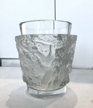 Lalique Frosted Crystal Vase