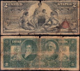 Affordable 1896 $2 Educational Silver Certificate 18528296