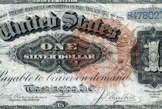 Hgr Sunday 1886 $1 Martha Washington ( (large Red Seal))  Attractive Grade
