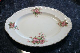 Grindley England Cream Petal 12 1/2” Vintage Oval Serving Platter Dogwood Floral