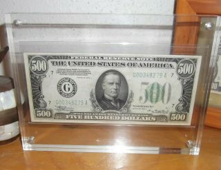 1934 A $500 Dollar Perfect Crisp Bill In Gorgeous Frame B3