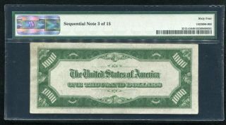 FR.  2212 - G 1934 - A $1,  000 FRN FEDERAL RESERVE NOTE CHICAGO,  IL PMG UNCIRCULATED - 64 2
