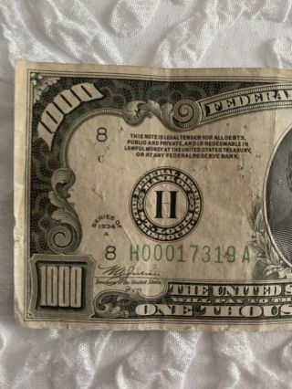 1000 dollar bill 1934 3