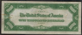 1928 1000 ONE THOUSAND DOLLAR BILL CURRENCY OLD GOLD NOTE 2