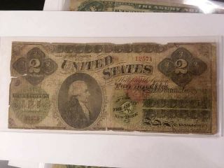 Fr.  41 1862 $2 Two Dollars Legal Tender United States Note 12571