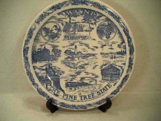 Vernon Kilns U.  S.  A.  Maine Plate