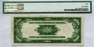 1934 A $500 Five Hundred Dollar Federal Reserve Note Chicago Fr 2202G PMG XF40 2