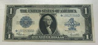 1923 Silver Certificate 1 One Dollar Bill Note Star Note - Fr.  237 -
