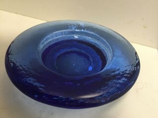 Recycled Glass,  Fire & Light,  Cobalt Blue,  Votive Tea Candle Holder,  Bowl