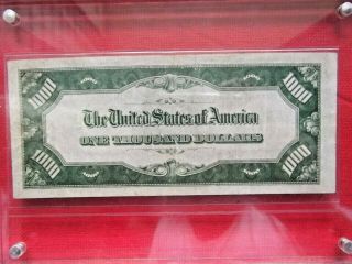 1934 A $1000 Dollar Bill in GORGEOUS FRAME 3
