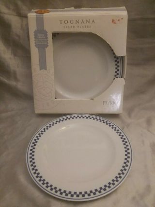 Furio Home Italy Tognana Pattern 8.  25 " Salad Plates Set Of Four