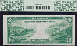 Fr.  911b $10 1914 Federal Reserve Note York PCGS 66PPQ 2