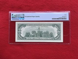 FR - 1551 1966 A Series $100 Dollar US Legal Tender Note PMG 40 EPQ Extra Fine 2