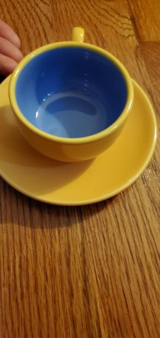 Lindt Stymeist Colorways Demitasse Cup & Saucer Yellow & Blue