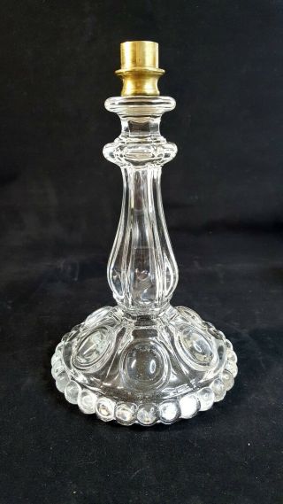Baccarat Crystal Candle Holder Hurricane Base French Art Glass