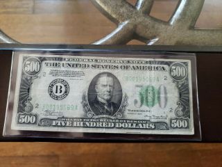 1934a $500 Five Hundred Dollar Bill