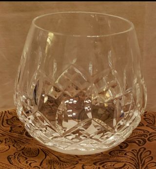1 Waterford Crystal Lismore Roly Poly Old Fashioned Rocks Glasses 9 Oz