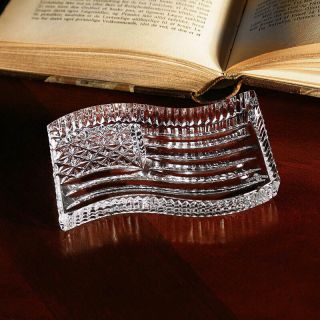 Waterford Crystal American Flag Paperweight Brand