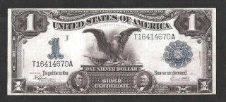 BLACK EAGLE $1 1899 SILVER CERTIFICATE NO PINHOLES,  NO TEARS 2