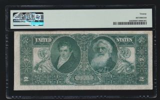 US 1896 $2 Education Silver Certificate FR 248 PMG 20 VF (068) 2