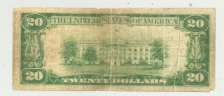 $20 Series 1929 National Banknote from Florence,  Colorado (Charter 5381) 2