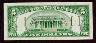 $5 1934 A ( (HAWAII))  Federal Reserve Note MORE PAPER CURRENCY 3