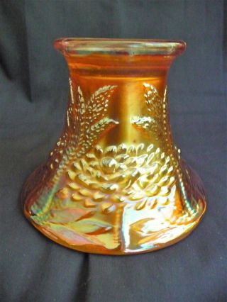 Fenton Carnival Glass Marigold Orange Tree Punch Bowl Base