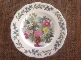 Royal Acadamy Queen Anne 8 " Plate,  Signed Fedden,  Fine Bone China From England