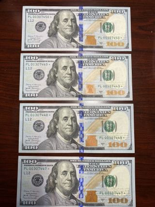 1 - Series A 2017 $100 Dollar Bill Star Note Low Serial Number Please Read