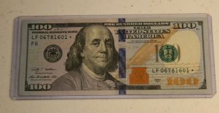 $100 Frn Boston 2009 - A.  Star Note.  La 08977839.  Circ.