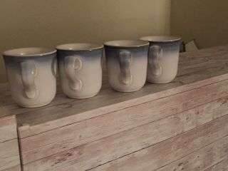 Noritake Stoneware Sorcerer Set Of Four Coffee Cups