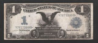 Napier/ Mcclung Black Eagle $1 1899 Silver Certificate,  No Tears
