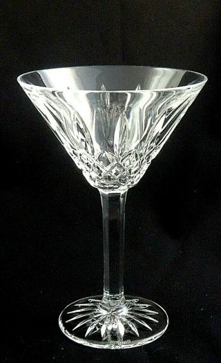 Lissadel By Waterford Crystal Martini Glass 6 1/2 " Tall