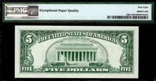 Fr.  1969 - L 1969 $5 San Francisco Federal Reserve Note FRN • PMG 68 EPQ GEM 2