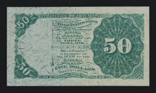 US 50c ' Dexter ' Fractional Currency Note 4th Issue Position 26 C FR 1379 XF (020 2