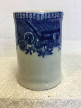 Carr China BLUE WILLOW Restaurant Ware Mini Creamer 2