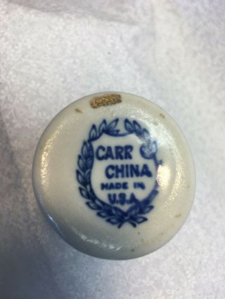Carr China BLUE WILLOW Restaurant Ware Mini Creamer 3