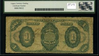 1891 $1 Treasury Note Fr.  350 Good 4 Legacy 80819032 2