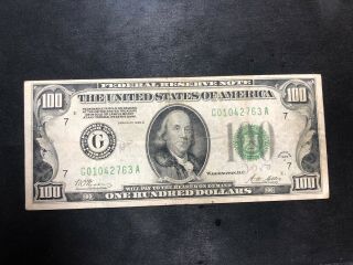 Series Of 1928 $100 Federal Reserve Note,  Chicago