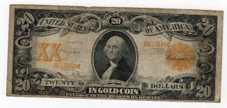 1906 $20.  00 Gold Certificate