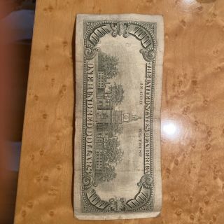 Old $100 Dollar Bill Series 1985 Federal Reserve Bank 2