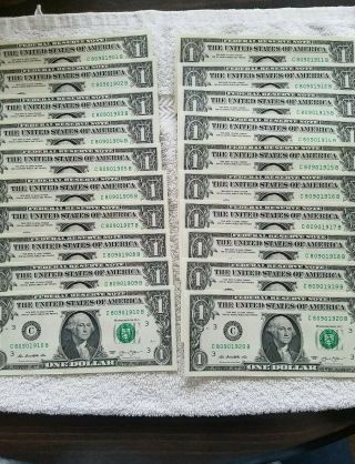 $1 Dollar Birthday Notes 1901 - 2000 Uncirculated From Bep Pack 100 Bills Notes