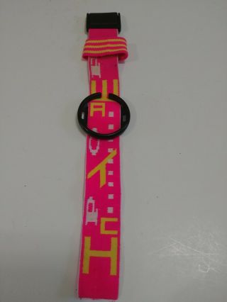 Swatch Pop Band Strap With Watch Holder.  10,  Inches Pink Yellow
