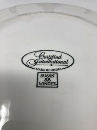 Certified International Susan Winget SAVANNAH Dinner Plate Blue 11 