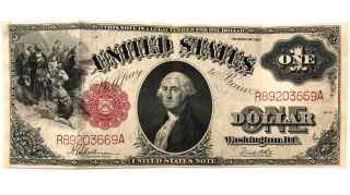 Series of 1917 $1 One Dollar Legal Tender Note FR 39 Speelman & White 2