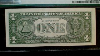 1985 One Dollar PMG GEM UNC 65 EPQ GREAT SERIAL NUMBER RICHMOND NOTE $1 BILL 3