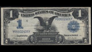 Black Eagle 1899 $1 Silver Certificate Fr 233 - Vf