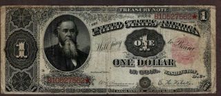 1891 $1.  00 Treasury Note,  Fr 350,  Well - Circulated But Presentable